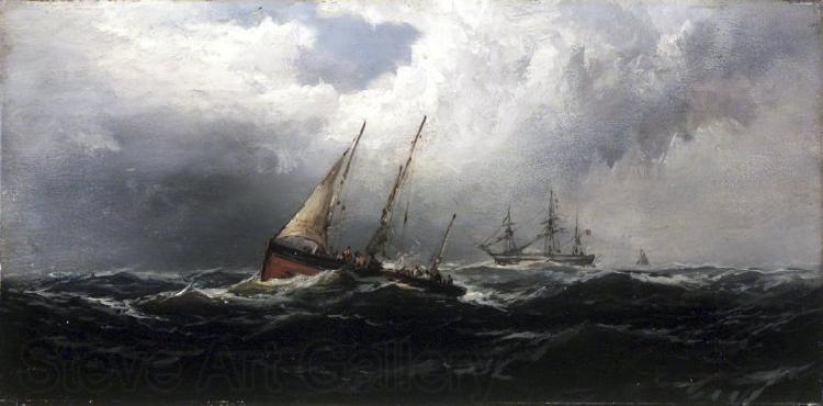 James Hamilton After a Gale Wreckers Spain oil painting art
